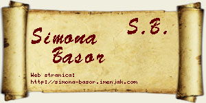 Simona Basor vizit kartica